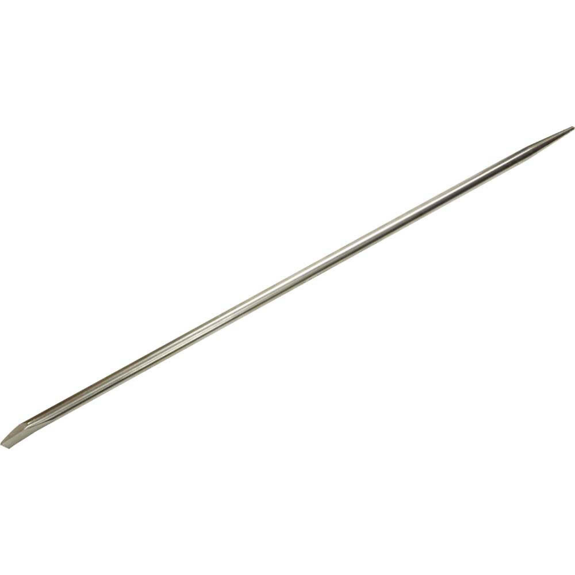 Gray Tools Pinch Bar, 1-1/4" Width Of Cut X 1" Shank X 48" Long, Nickel Plate Finish